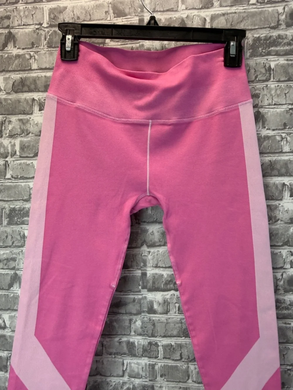 Peloton Pink Colorblock High-Waist Leggings - Picture 3 of 9
